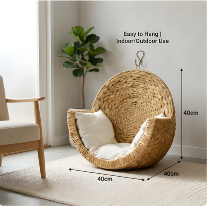 FelineHideaway™ - Handwoven Cat Bed
